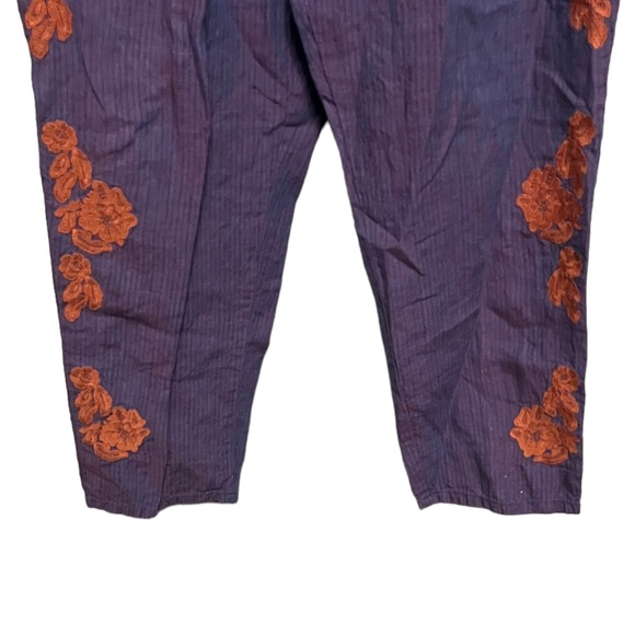 Anthropologie Embroidered Linen Pants - Picture 7 of 10
